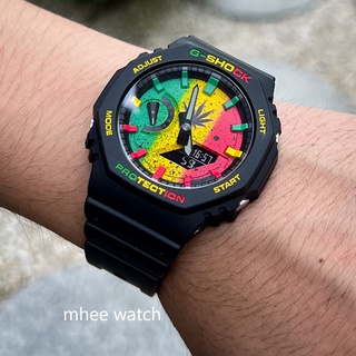 G-Shock Custom Art Rasta Style หน้าปัด ราสต้า กัญชา