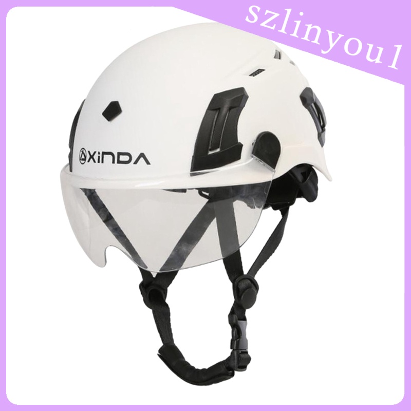 หมวกกันน็อคแว่นตา Visor ทนทานสําหรับปีนเขากลางแจ้งสีขาว - Szlinyou1.Th -  Thaipick