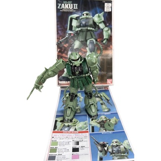 Bandai Gunpla Real Grade 1/144 Model Kit RG-04 RG MS-06F ZAKU II ซาคุ 2 แท้ญี่ปุ่นมือสอง