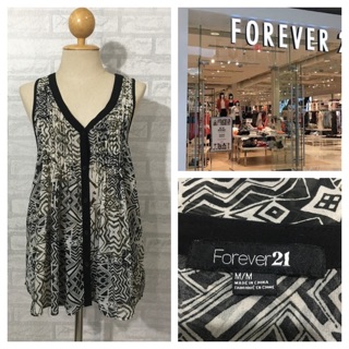 เสื้อแขนกุด มือสอง   Brand : Forever21 แท้💯%