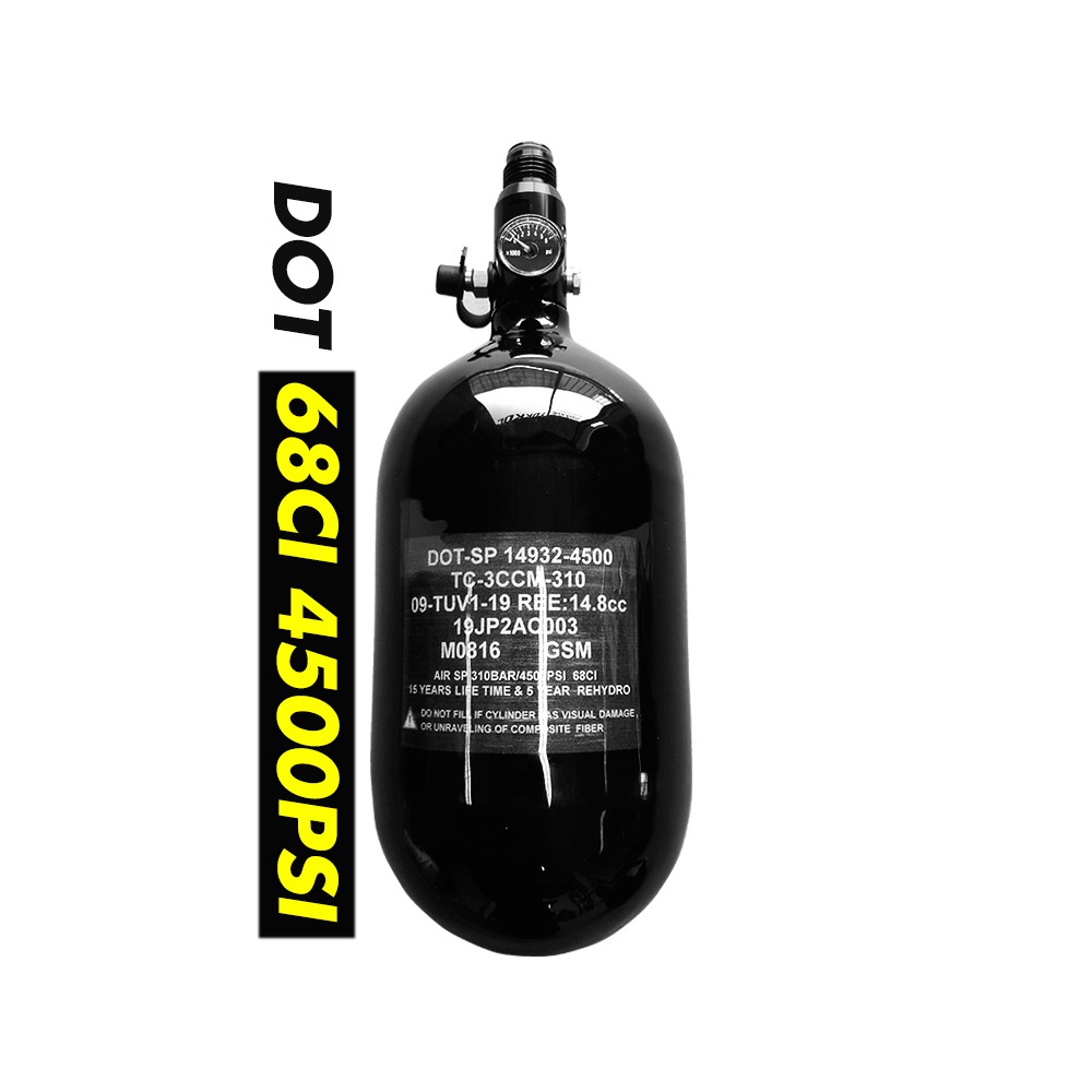 Ultraforce HPA PCP Scuba Carbon Fiber Air Tank With 800PSI Valve 68/4500PSI DOT