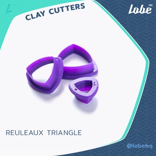 Reuleaux Triangle Shape Clay Cutter Tools/Clay Earring Cutter/ Plastic Polymer Cutterแม่พิมพ์กดดินโพลเมอร์ทรงสามเหลี่ยม