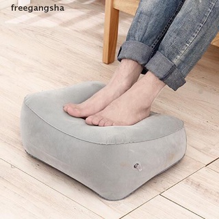 [FREG] Soft Footrest Pillow PVC Inflatable Foot Rest Pillow Cushion Air Travel Office  FDH