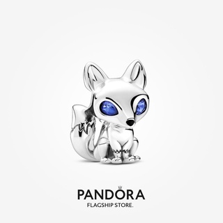 Pandora จี้รูปสุนัขจิ้งจอก สีฟ้า สําหรับของขวัญวันเกิดผู้หญิง p825