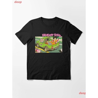 ✕leee deop ดราก้อนบอล Dragon Ball เสื้อยืดพิมลาย Capsule Corp Retro Essential T-Shirt เสื้อยืดผู้หญิง เสื้อยืดผู้ชาย เสื