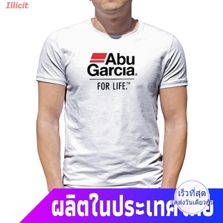 เสื้อยืดฤดูร้อน Illicit fishingเสื้อยืดกีฬา เสื้อยืดลําลองสําหรับผู้ชายแขนสั้นคอกลมพิมพ์ลาย Fishing Abu Garcia fishing