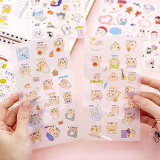 🔺sticker set 6 แผ่นคุ้มๆ 🔺 สติ๊กเกอร์เกาหลีลายแมวส้มกวนๆค่ะ