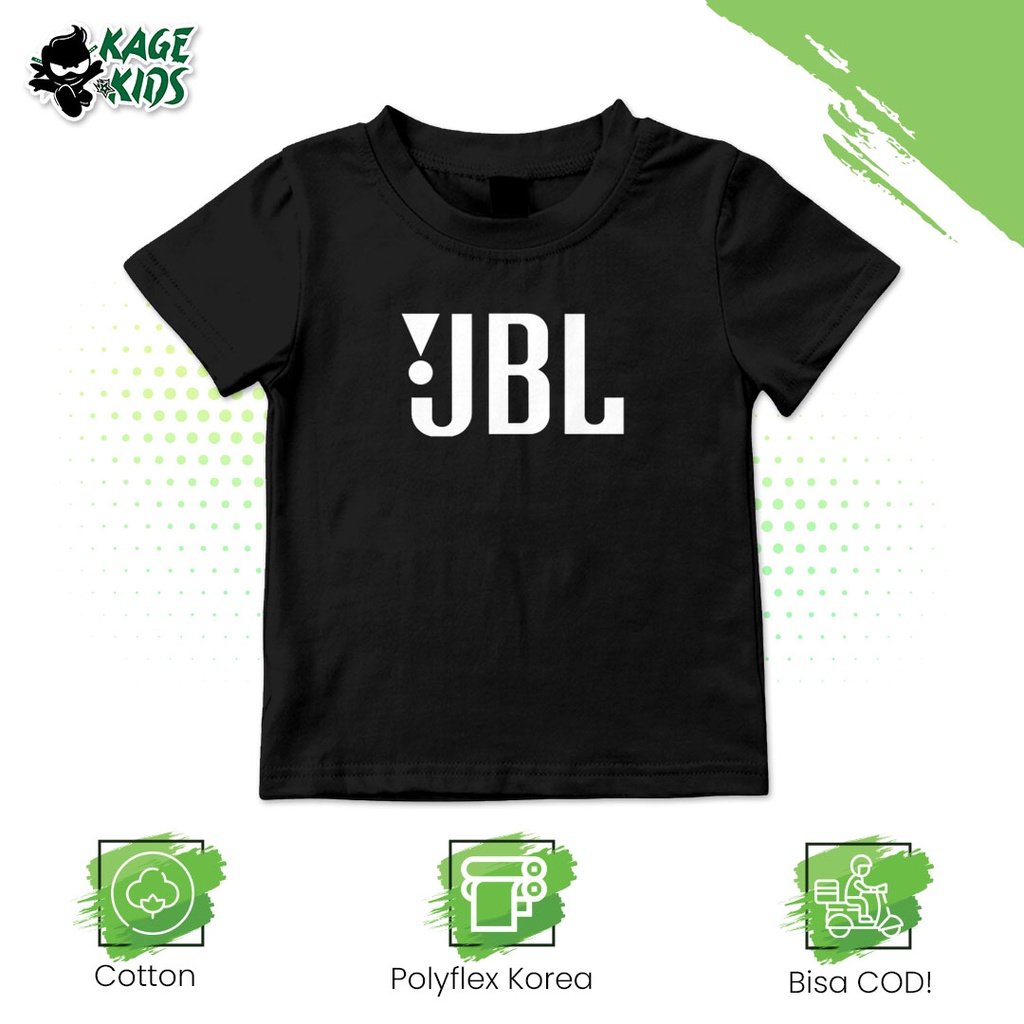 เสื้อยืด JBL Distro สําหรับเด็กชายและเด็กหญิง / Cool Audio Devices Logo Motif เสื้อผ้าเด็ก