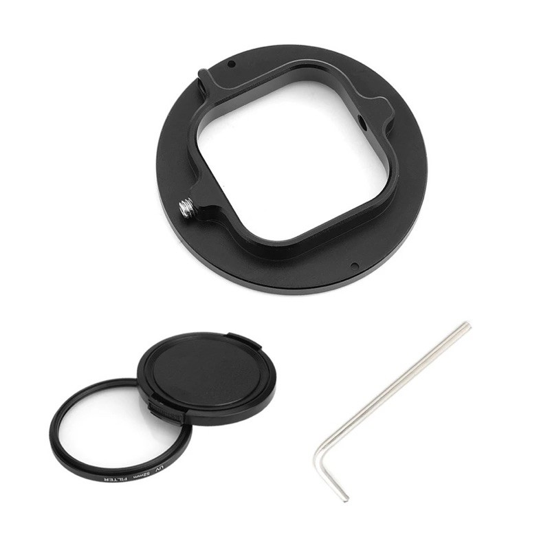 PULUZ Gopro 12 11 10 9 ขนาด 52mm UV Lens Filter + Adapter Ring for GoPro HERO 9 10 11 12 Black