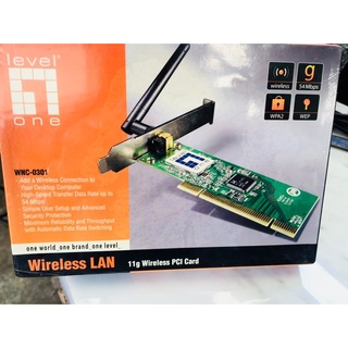 LAN ไร้สาย Wireless LAN PCI LevelOne WNC-0301 (54Mbps) ของใหม่