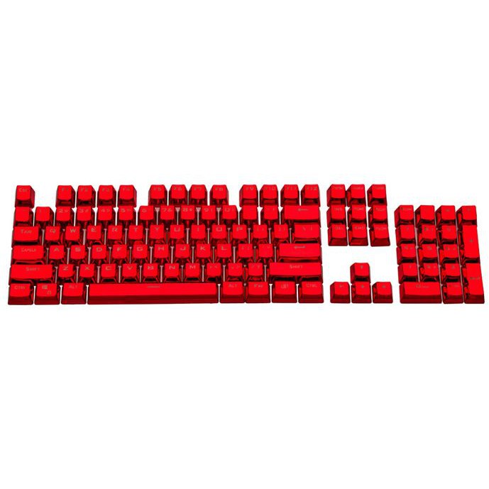 เซ็ตปุ่มคีย์แคป keycap ABS 104 ปุ่ม สีแดง คีย์แคป ไฟลอด คีย์ ENG แดง คีย์ไทย คีย์แคปภาษาไทย