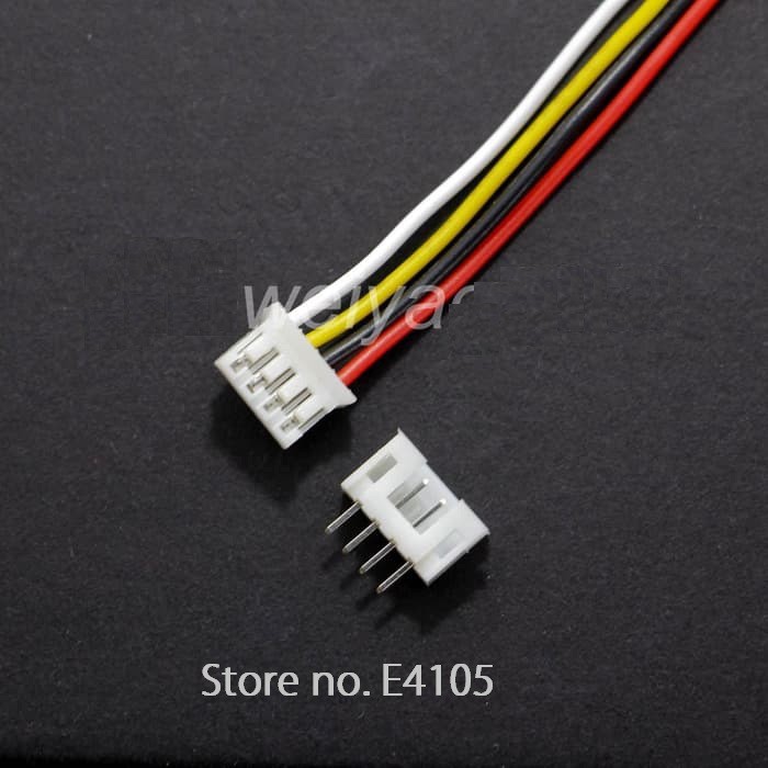 สายเคเบิลเชื่อมต่อ Micro JST PH 2.0 PH 2.0 มม.JST 4P 4Pin ชายหญิงปลั๊กขั้วต่อสาย 2 มม.