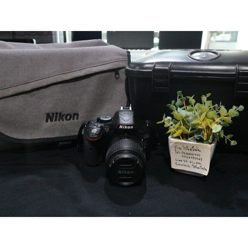 กล้อง Nikon D5200 + Lens AF-S DX VR 18-55mm f3.5-5.6G II มือสอง สภาพดี