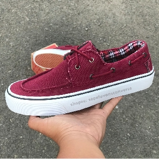 Vans Zapato Maroon วาฟเฟิล DT