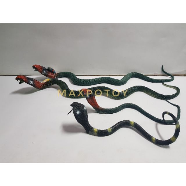 งูเห่า งูยาง งูปลอม งูไล่นก งูของเล่นไว้หลอกนก ขนาด80cm และ 50cm