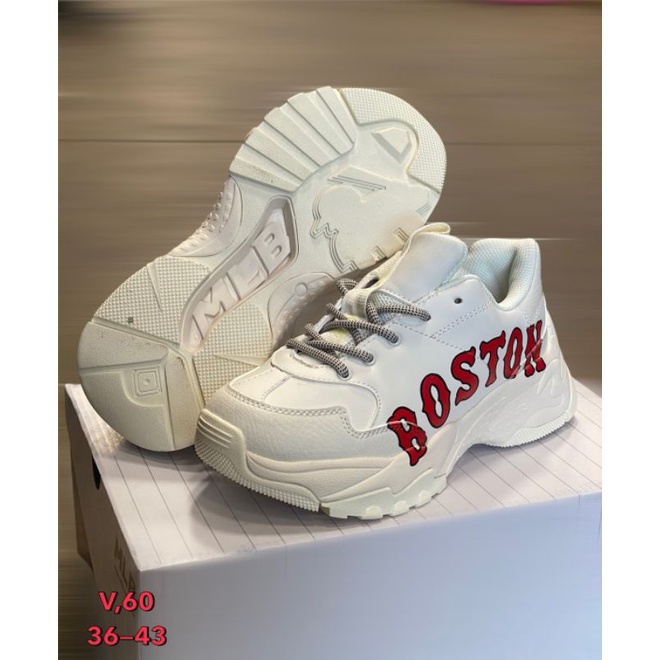 รองเท้าผ้าใบ MLB BOSTON sneakers free box set men&amp;women ขนาด 36-43 มีเก็บปลายทางCOD