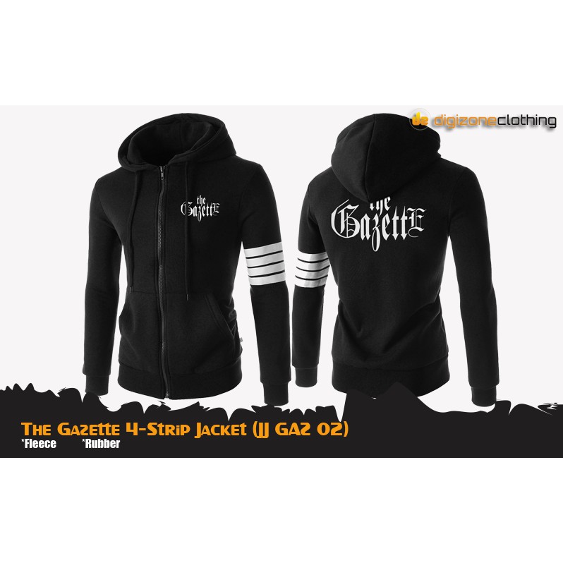 เสื้อแจ็คเก็ตมีฮู้ดลําลองสําหรับบุรุษ Gazette 4-Strip - JJ GAZ 02