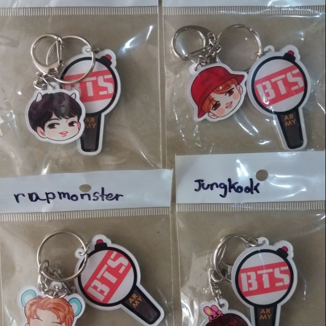 BTS พวงกุญแจ วงBts Kpop Jungkook Jin Rapmonster Jimin Keychain