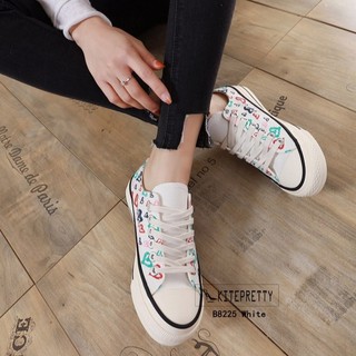 B8225 รองเท้าผ้าใบแฟชั่น (GK881)