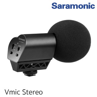 Saramonic Vmic Stereo Condenser Video Microphone with Rubberized Shockmount