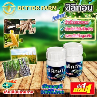 ซิลิกอน 100 ซี.ซี.ซื้อ1แถม1 (ปุ๋ยน้ำ อาหารเสริมพืช ฮอร์โมนพืช)