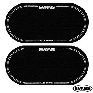 Evans™ Bass Drum EQ Patch แผ่นเสริมติดกลองเบส แพ็ค 2 ชิ้น รุ่น EQPB2 (EQ Black Nylon Double Patch) ** Made in USA **