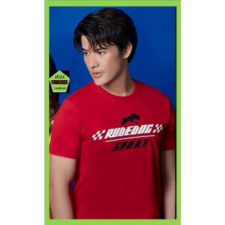 Rudedog เสื้อคอกลม ชาย หญิง รุ่น Speedy สีแดง