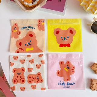 [พร้อมส่ง] ZakkaHome ถุงขนม ถุงขนมซิปล็อค ลายการ์ตูน ซิปล็อค storage bag แพ็ค 10 ถุง-ลายละ 2 ชิ้น/แพ็ค