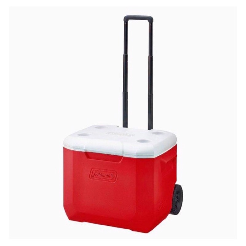 Coleman ถังน้ำแข็งล้อลาก 56ลิตร สีแดง Cooler Box Wheel Cooler Specifications  มีสินค้าพร้อมส่ง