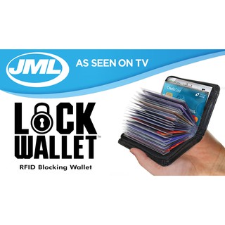 Lock Wallet กระเป๋าใส่บัตร เป็นกระเป๋าที่ป้องกันความปลอดภัยจากการแฮคข้อมูลต่างๆในบัตรที่มีระบบสมารท์การด์ป้องกัน