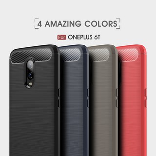 oneplus 6 t/3 3 t/5 t เคสโทรศัพท์คาร์บอนไฟเบอร์แฟชั่น