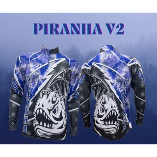 JK Thailand เสื้อตกปลา PIRANHA V2 ป้องกันรังสี UV 80% แห้งเร็ว