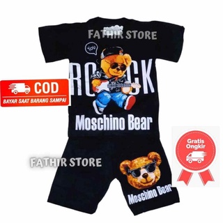 ชุดสูท พิมพ์ลาย MOSHCINOO BEAR สําหรับเด็กผู้ชาย อายุ 1-10 ปี