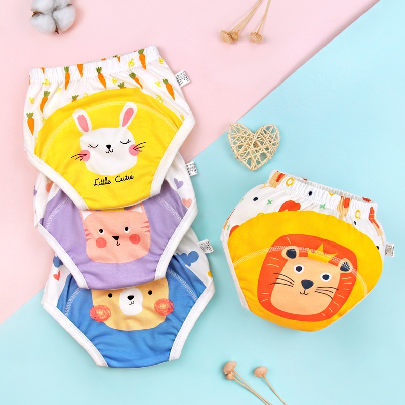 Adabaobao® ᵗʰ『พร้อมส่ง』กางเกงผ้าอ้อม กันน้ํา 6 ชั้น สําหรับเด็กวัยหัดเดิน