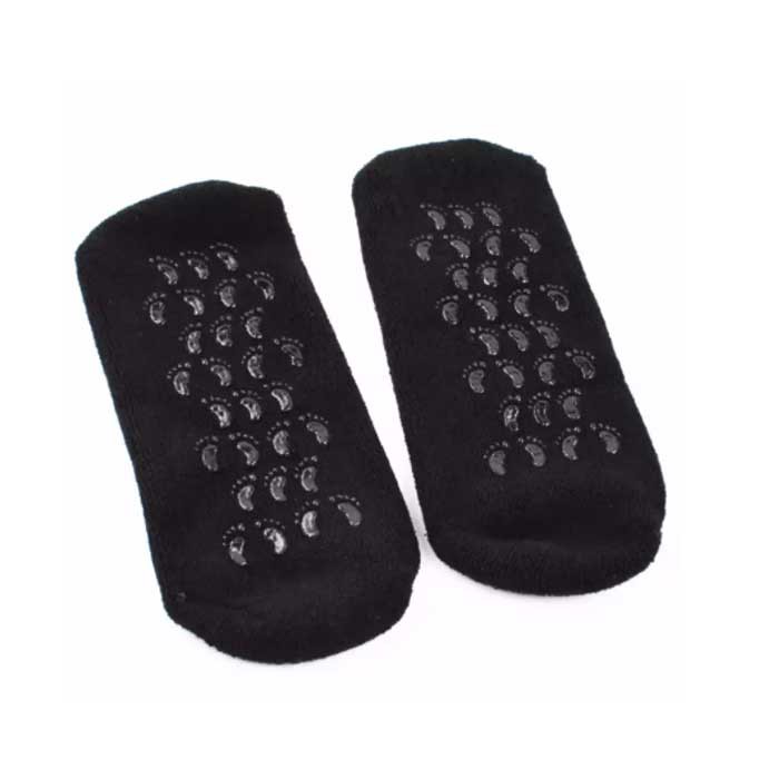 Spa Gel Sock ถุงเท้าสปา บำรุงเท้า/เล็บ (สีดำ) รุ่น SpaGel007-J1
