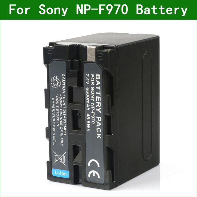 NP-F970 NP F970 กล้องแบตเตอรี่ดิจิตอลและRapid Charger สําหรับ Sony DCR-VX2000 DCR-VX2100 DCR-VX2100E