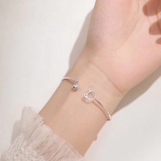กําไลข้อมือ ลายแมวน่ารัก สไตล์เกาหลี สําหรับผู้หญิง
