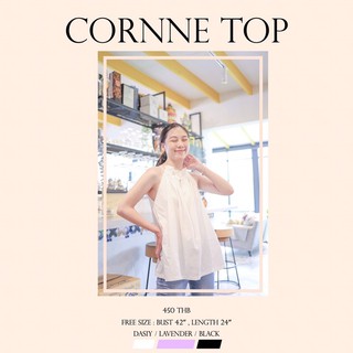 Cornne top เสื้อสายเดี่ยวคอรูด