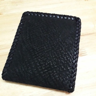 wallet shark lacing brown color กระเป๋าสตางค์ฉลามแท้สีดำ