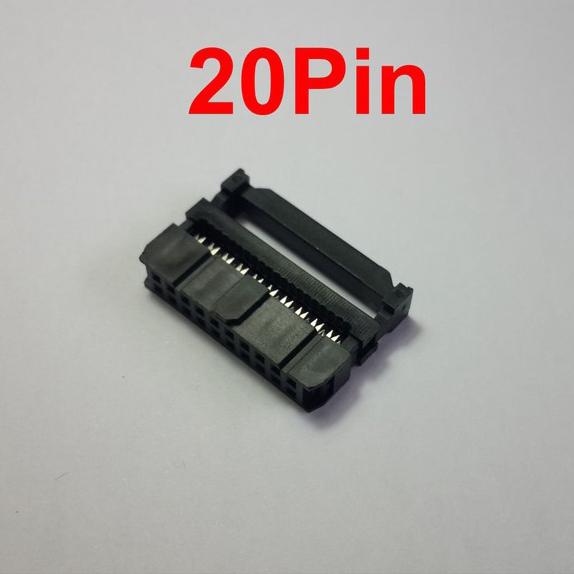 หัวย้ำสายแพ 20Pin ตัวเมีย ระยะ Pitch 2.54 mm