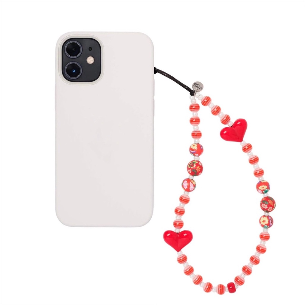 ✨ พร้อมส่ง ✨String Ting Strawberry Sundae Wristlet Phone