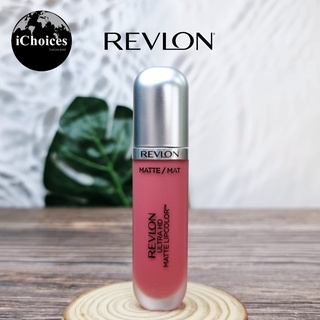 [Revlon] Ultra HD Matte Lipcolor, Matte, 600 Devotion 5.9 ml เรฟลอน ลิควิดลิปสติก เนื้อแมท อัลตร้า เอชดี แม็ท ลิป คัลเลอ