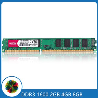 Hrapol Ram Ddr3 1600Mhz 2Gb 4Gb 8Gb Pc หน่วยความจําคอมพิวเตอร์ Pc3-12800U 1600 Mhz 2G 4G 8G Ram 1.5V หน่วยความจําคอมพิวเตอร์