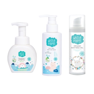 White Papel โฟมอาบน้ำ 250ml. + White Papel เจลล้างก้น 120ml.…