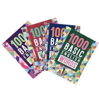 1000 Basic English Words Level 1/2/3/4 （4books ）