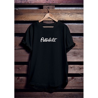 เสื้อยืดผ้าฝ้าย เสื้อยืด พิมพ์ลาย Distro Motif PETERBILT TRUCKS TRUCKER เรียบง่าย สําหรับผู้ชาย และผู้หญิง