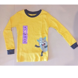 เสื้อยืดเด็กแขนยาวผ้านิ่มลายการ์ตูน
