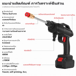 Xiaomi Youpin เครื่องฉีดน้ําแรงดันสูงไร้สาย 299vf แบตเตอรี่ อายุการใช้งานแบตเตอรี่สูงสุด 80 นาที