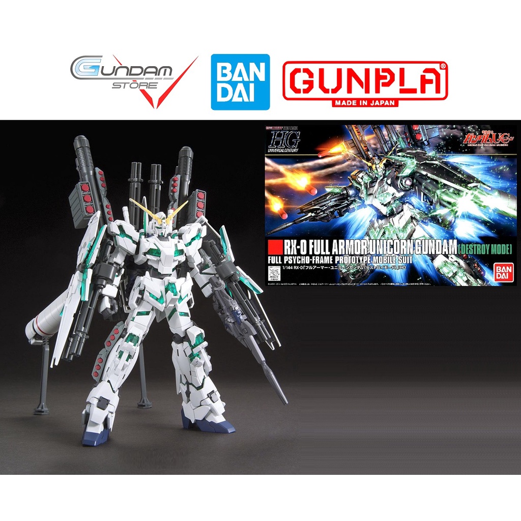 Gundam รุ ่ น HG UNICORN FULL ARMOR Bestroy MODE Bandai 1 /144 HGUC ของเล ่ นประกอบอะนิเมะญี ่ ปุ ่ น
