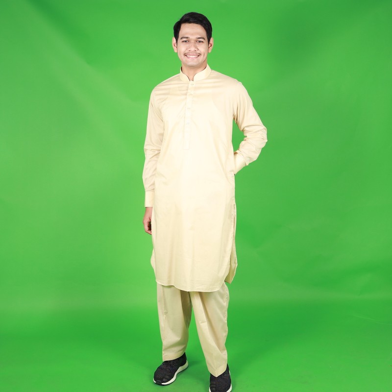 ชุดปากีชายพร้อมกางเกง ผ้าคออตตอน รุ่นPAA21